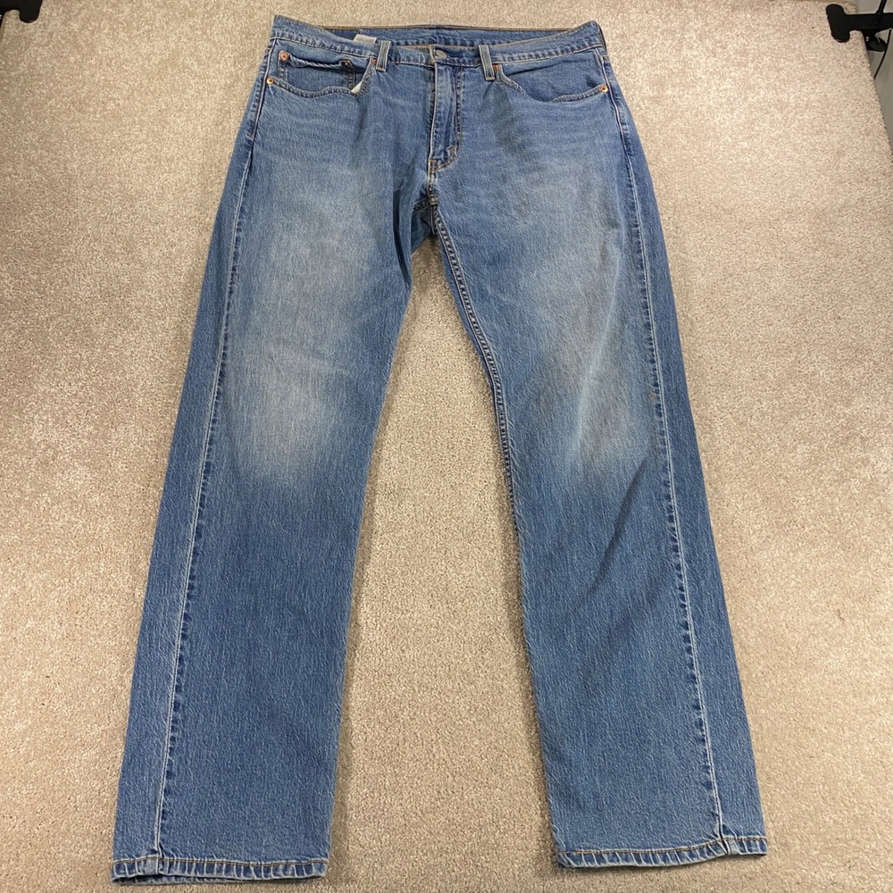 Levi's 559 Relaxed Straight Jeans Mens 34x34 Blue Medium Wash Denim 5-Pocket